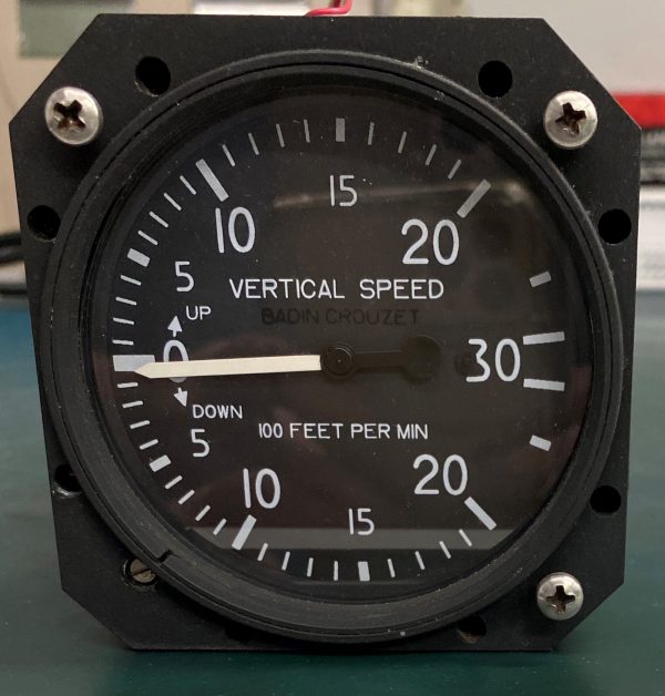 (Q12) Vertical Speed Indicator (VSI), 38210-394, Badin-Crouzet