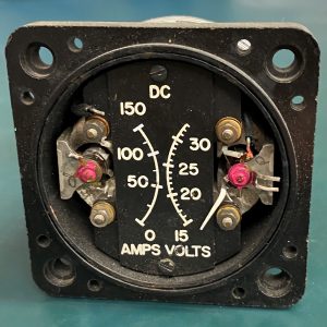 (Q7) DC Volt/ Ammeter, 12-3001-5, Aircraft Inst. & Development Inc.