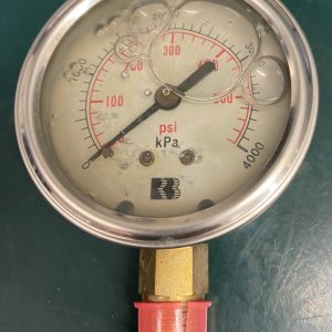 (Q16) Liquid Filled Pressure Gauge, L63MMX4000KPA/PSI1/4BSPTLM, 1614300FR