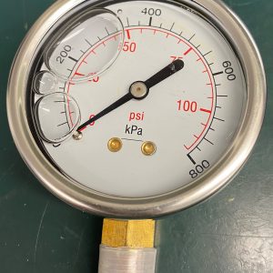 (Q16) Liquid Filled Pressure Gauge, L63MM0-800PA/PSI1/4BSPT, 1654100FS