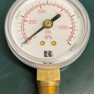 (Q16) Oxygen Gauge, 50MMX8000KPA/PSI1/4BSPTLM, 1611800