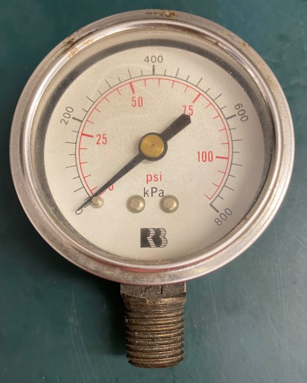 (Q16) Pressure Gauge, 50MMX800KPA/PSI1/4BSPTLM