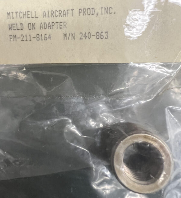 (QS1) Weld on Adapator, PM-211-8164, 240-863, Mitchell